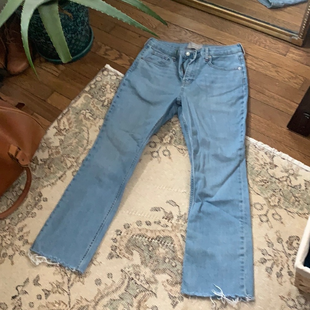 Everlane light blue Kick Crop Jeans